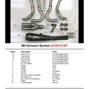 M4 FULL SYSTEM WITH BLACK GP CANISTER 2008-10 Suzuki GSX-R600