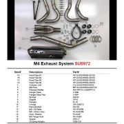 M4 Full System with Polished Canister 2008-10 GSX-R750