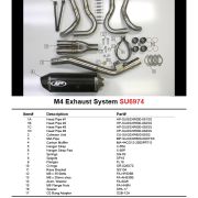 M4 Full System with Carbon Fiber Canister 2008-10 GSX-R600