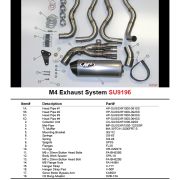 M4 FULL SYSTEM WITH TITANIUM STREET SLAYER CANISTER 2012-2016 Suzuki GSX-R1000