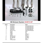 M4 FULL SYSTEM WITH BLACK GP CANISTER 2007-08 Suzuki GSX-R1000