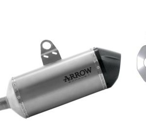 Arrow Sonora Titanium Silencer With Carbon End Cap – 2020 – 2021 Honda CRF1000L Africa Twin