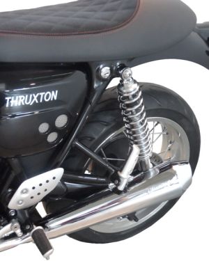 Bitubo Road Rear Twin Shocks For Triumph Thruxton RS 2019 – 2021 ( 386mm ) ( Chrome )