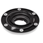 CNC Racing Aluminum with Carbon Inlay Gas Cap Flange – Select Aprilia, Ducati and MV Agusta Models