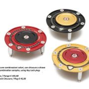 CNC Racing Aluminum with Carbon Inlay Gas Cap Flange – Select Aprilia, Ducati and MV Agusta Models