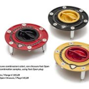 CNC Racing Aluminum with Carbon Inlay Gas Cap Flange – MV Agusta 3 Cylinder, Aprilia, Triumph