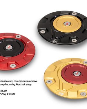 CNC Racing ‘GEAR’ Aluminum Gas Cap Flange – Ducati / MV Agusta / Aprilia