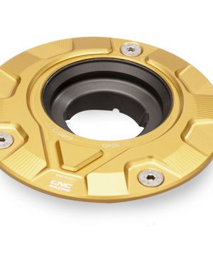 CNC Racing ‘GEAR’ Aluminum Gas Cap Flange – MV Agusta 3 Cylinder, Aprilia, Triumph