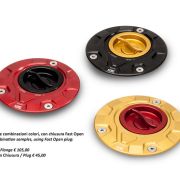 CNC Racing ‘GEAR’ Aluminum Gas Cap Flange – MV Agusta 3 Cylinder, Aprilia, Triumph