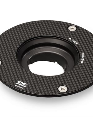 CNC Racing Carbon Fiber Gas Cap Flange – Aprilia, Ducati, MV Agusta