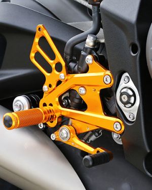 Sato Racing Adjustable Rearsets – 2017-2019 Triumph Street Triple (without quickshifter)