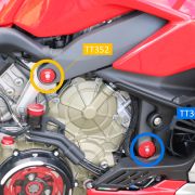 CNC Racing Upper Frame Plug Kit – Ducati Panigale / Streetfighter V4 / S / R / Speciale