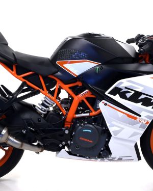 Arrow Thunder Dark Aluminum Slip On Muffler w/ Carbon Fiber End Cap – 2017-2019 KTM RC390