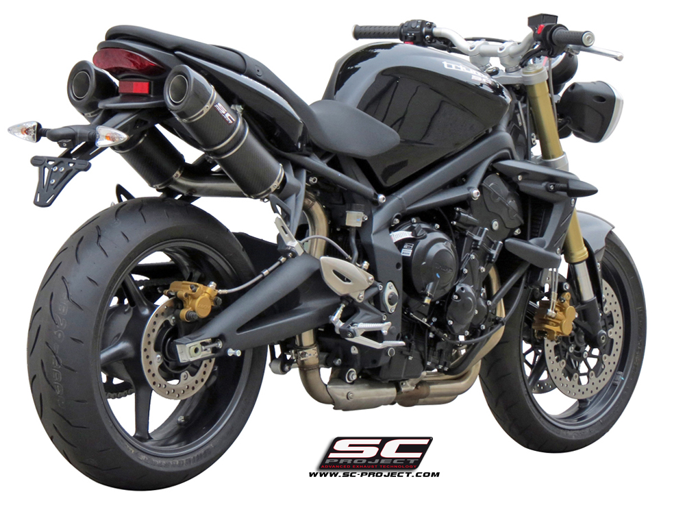 SC-Project Dual GP-Tech Slip Ons Triumph Street Triple / R  2007-2012
