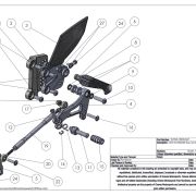 Graves Motorsports WORKS Adjustable Rearsets Kit  – Kawasaki ZX-6R (2019-2023)