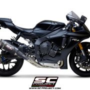 SC-Project SC1-R Titanium / Carbon Fiber Slip On – Yamaha R1 / R1M (2015-2023)