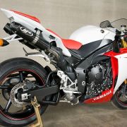 M4 Undertail Cat Eliminator Slip On Exhaust w/ Carbon canisters – Yamaha R1 (2009-2014)