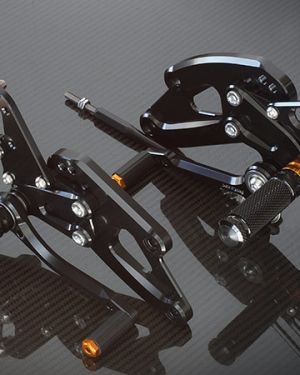 Sato Racing “Race Concept V.2” Adjustable Rearsets – 2015-2018 Yamaha YZF-R3 / YZF-R25 / MT-03