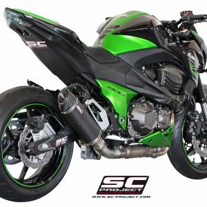 SC-Project Oval Matte Carbon Slip On - Kawasaki Z800 2013-2016