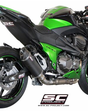 SC-Project Oval Matte Carbon Slip On – Kawasaki Z800 2013-2016