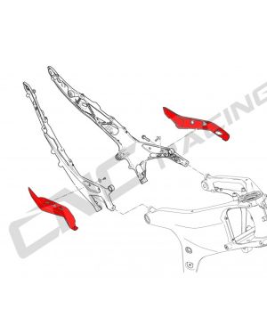 CNC Racing Carbon Fiber Subframe Covers – Ducati Panigale V4 / S / R / Speciale (Pair)