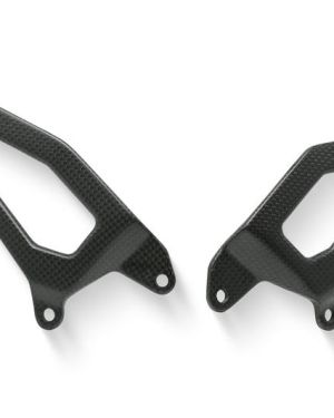 CNC Racing Carbon Fiber Heel Guards for the RPS Adjustable Rearset – Ducati Panigale V4 and Streetfighter V4