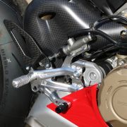 CNC Racing Carbon Fiber Heel Guards for the RPS Adjustable Rearset – Ducati Panigale V4 and Streetfighter V4