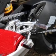 CNC Racing Carbon Fiber Heel Guards for the RPS Adjustable Rearset – Ducati Panigale V4 and Streetfighter V4