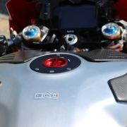 CNC Racing Carbon Fiber/Kevlar Fuel Tank Slider Kit – Ducati Panigale V4 and Streetfighter V4 (2018-2021)