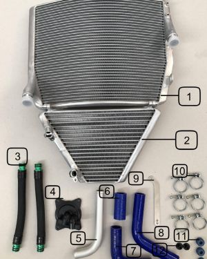 MB Motorsports KRT Kawasaki 2021+ Kawasaki ZX-10R / ZX-10RR WSBK Radiator & Oil Cooler Set