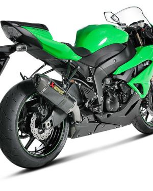 Akrapovic “Slip-On Line” (Carbon) for 2009-2024 Kawasaki Ninja ZX-6R