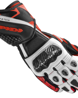 Spidi Carbo 5 Gloves –  Black / White / Red