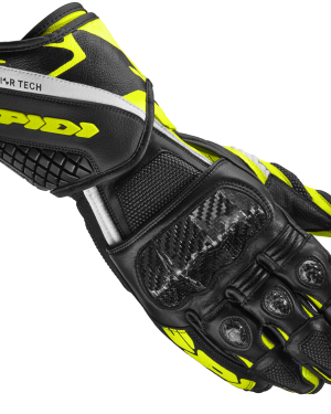 Spidi Carbo 5 Gloves –  Black / White / Yellow