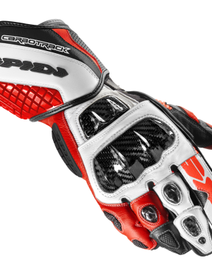 Spidi Carbo Track Evo Gloves –  Red / Black / White