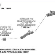 Arrow Pro Race Titanium Exhaust System, Stainless Collectors – 2014-19 BMW R nineT