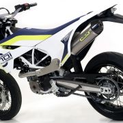Arrow Race-Tech Titanium Slip on Muffler (w/ link pipe) – 2017-2019 Husqvarna 701 Enduro / Supermoto