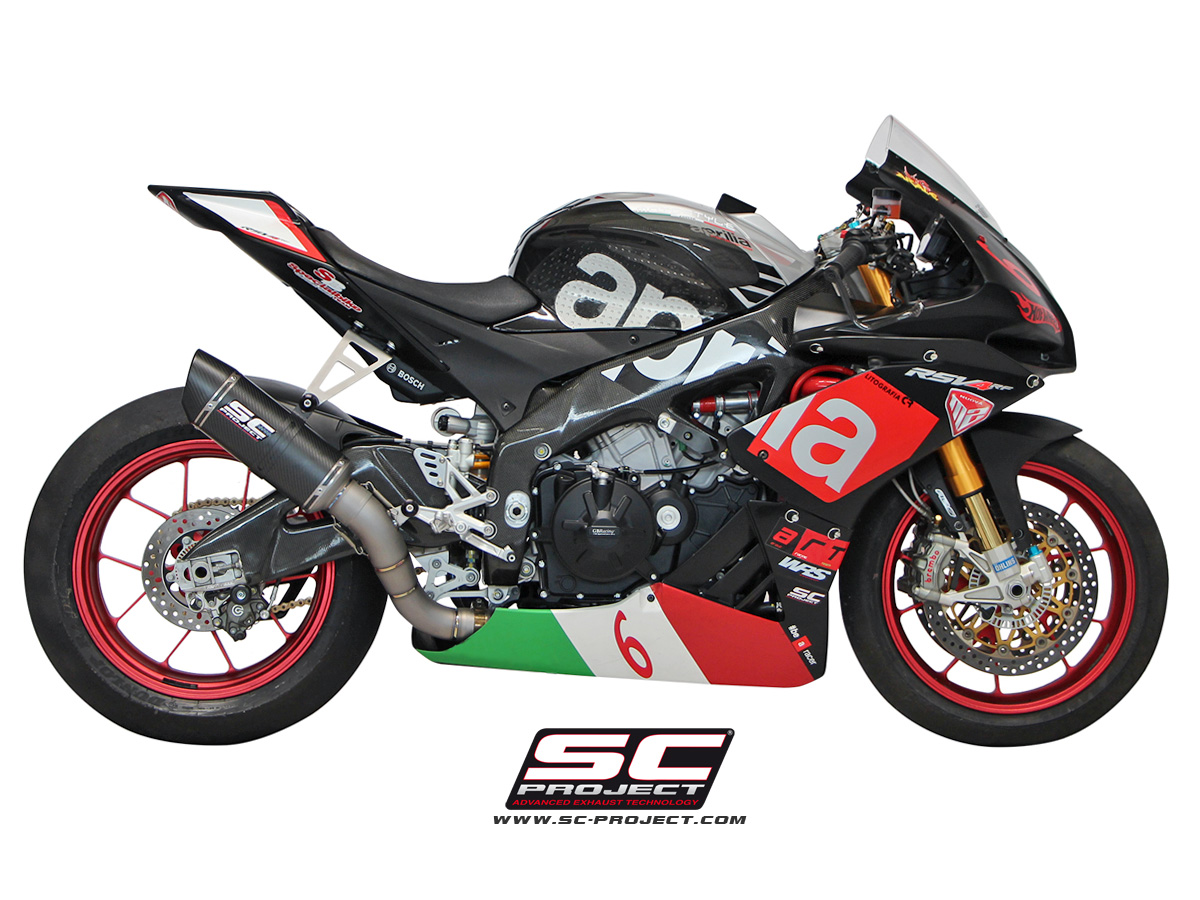 SC-Project 2015-2016 Aprilia RSV4 Oval Matte Carbon Racing Exhaust