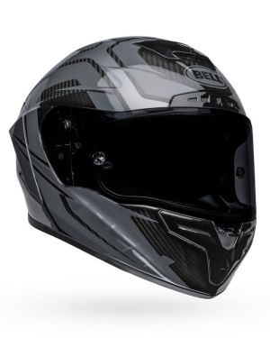 Bell Race Star Flex DLX Carbon Fiber Helmet – LABYRINTH Gloss black / Grey