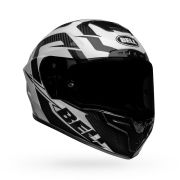 Bell Race Star Flex DLX Carbon Fiber Helmet – LABYRINTH Gloss black / White