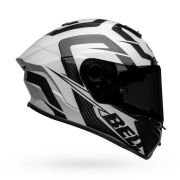 Bell Race Star Flex DLX Carbon Fiber Helmet – LABYRINTH Gloss black / White