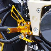 Sato Racing Rearsets – Gold – 2008+ Bimota DB6