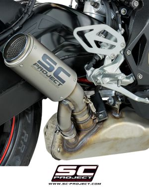 SC-Project 2017-2018 BMW S1000RR CR-T Slip-On Exhaust w/ Titanium Midpipe