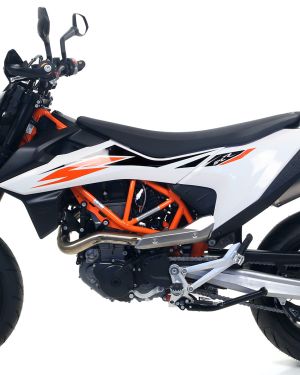 Arrow Race-Tech Titanium Slip On Muffler w/ Carbon Fiber End Cap – 2019 KTM 690 SMC R