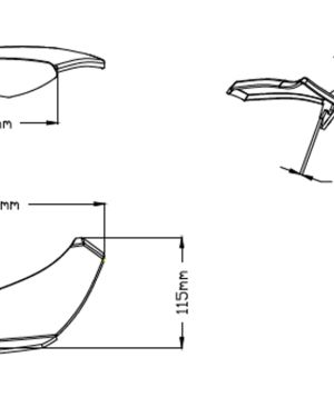 Puig “Downforce” Fairing Winglets  2011- 2021 MV Agusta F3 675