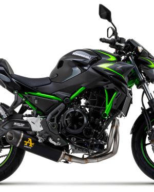 Arrow Indy Race Full Exhaust System – Dark Aluminum Silencer – Kawasaki Ninja 650 / Z650 2021-2022