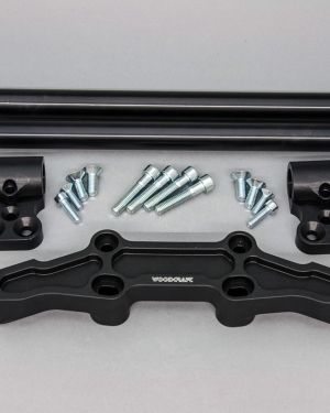 Woodcraft Clip On Adapter Plate  –  1.5″ Rise  –  Kawasaki Ninja 650R / ER-6n