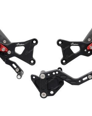 LighTech ‘Track System’ Adjustable Rearsets R Version (GP Shift )  –  2009-2014 BMW S1000RR / HP4