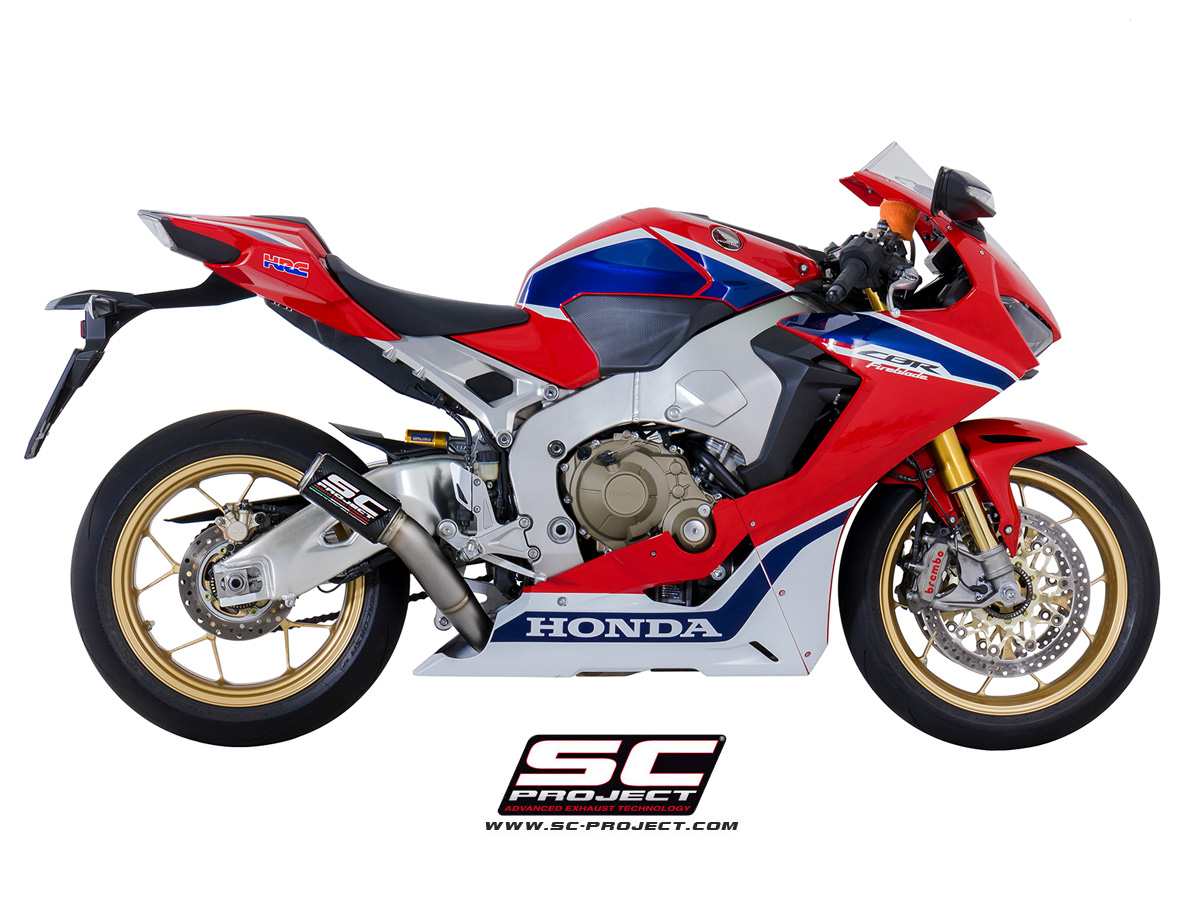 SC-Project CR-T High Mount Slip On 2017-2018 Honda CBR1000RR / SP