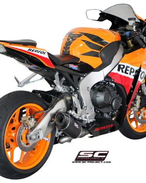 SC-Project Oval Matte Carbon Slip On 2008-2016 Honda CBR1000RR / SP