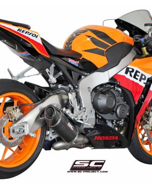 SC-Project Oval Matte Carbon Slip On 2008-2016 Honda CBR1000RR / SP
